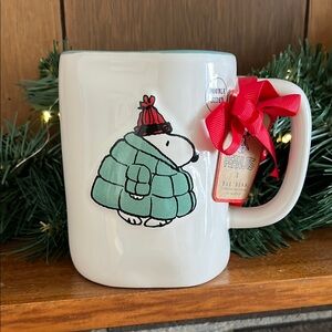 Peanuts x Rae Dunn Snoopy Puffer Coat Mug